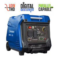 5,000-Watt Gas Powered Portable Inverter Generator with Remote Electric Start, LED Data Center
