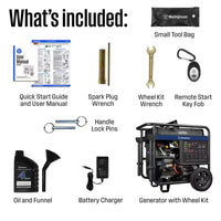 18,000/14,500-Watt Remote Electric Start Gas Powered Portable Generator with Low THD, 50A Outlet, CO Sensor