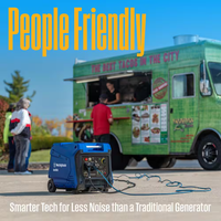 5,000-Watt Gas Powered Portable Inverter Generator with Remote Electric Start, LED Data Center