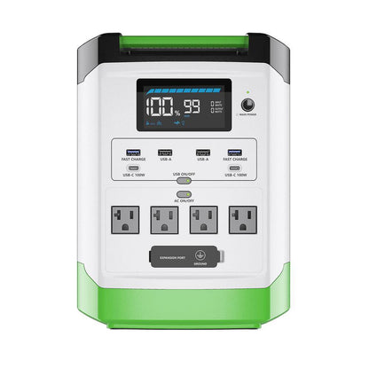 1800W Running/3600W Peak Push Button Start Lithium Solar Generator Gold WE